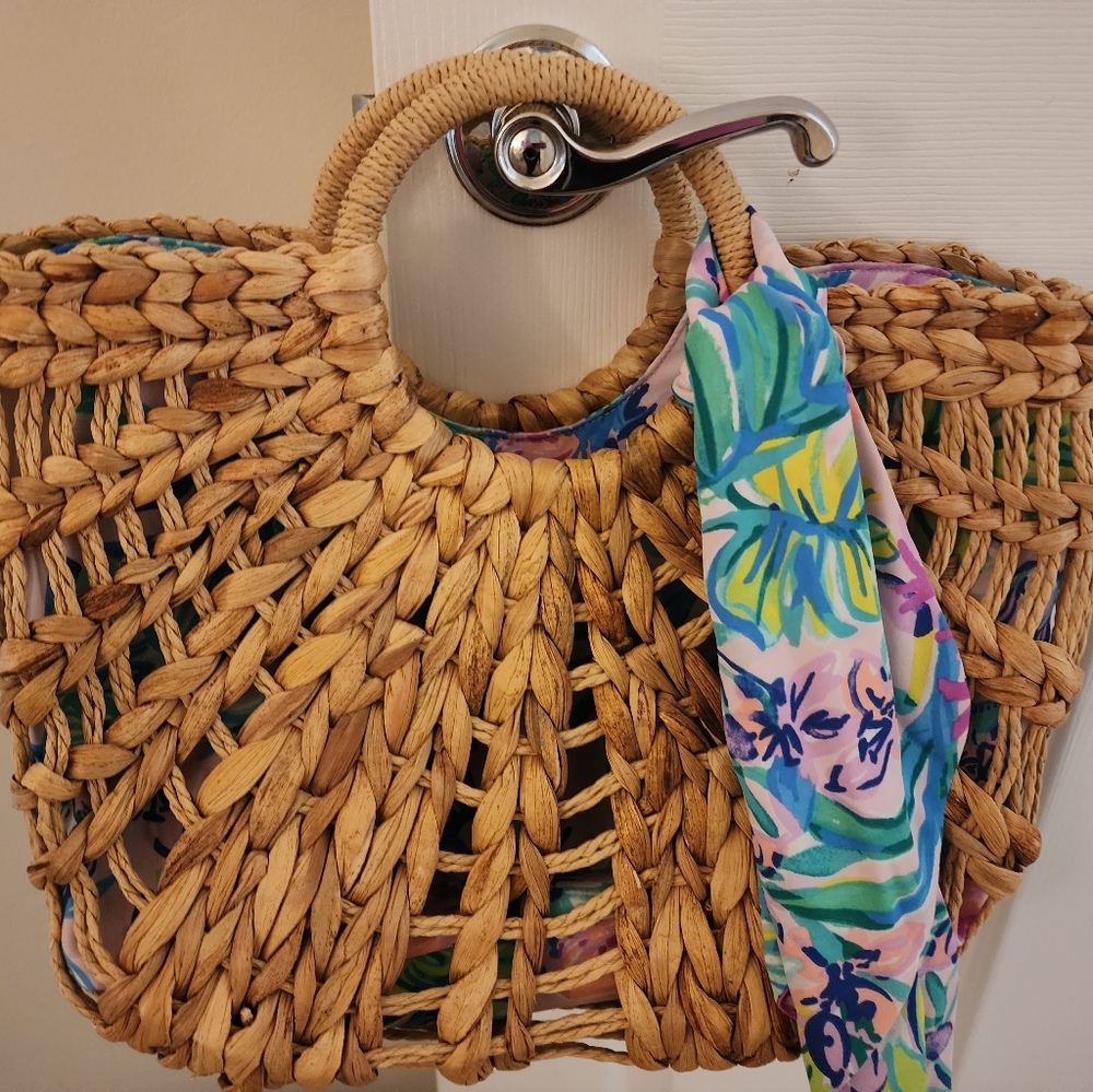 Lilly Pulitzer Straw Bag